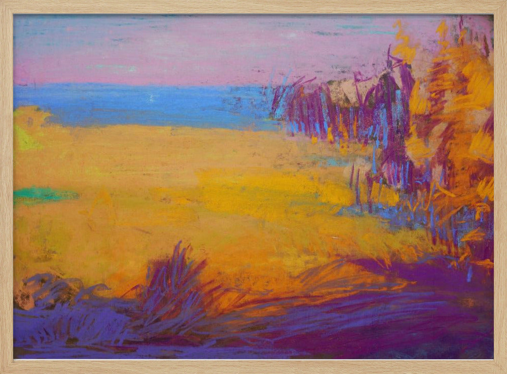 Vibrant Sunset Fields | Poster