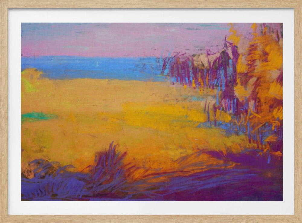 Vibrant Sunset Fields | Poster