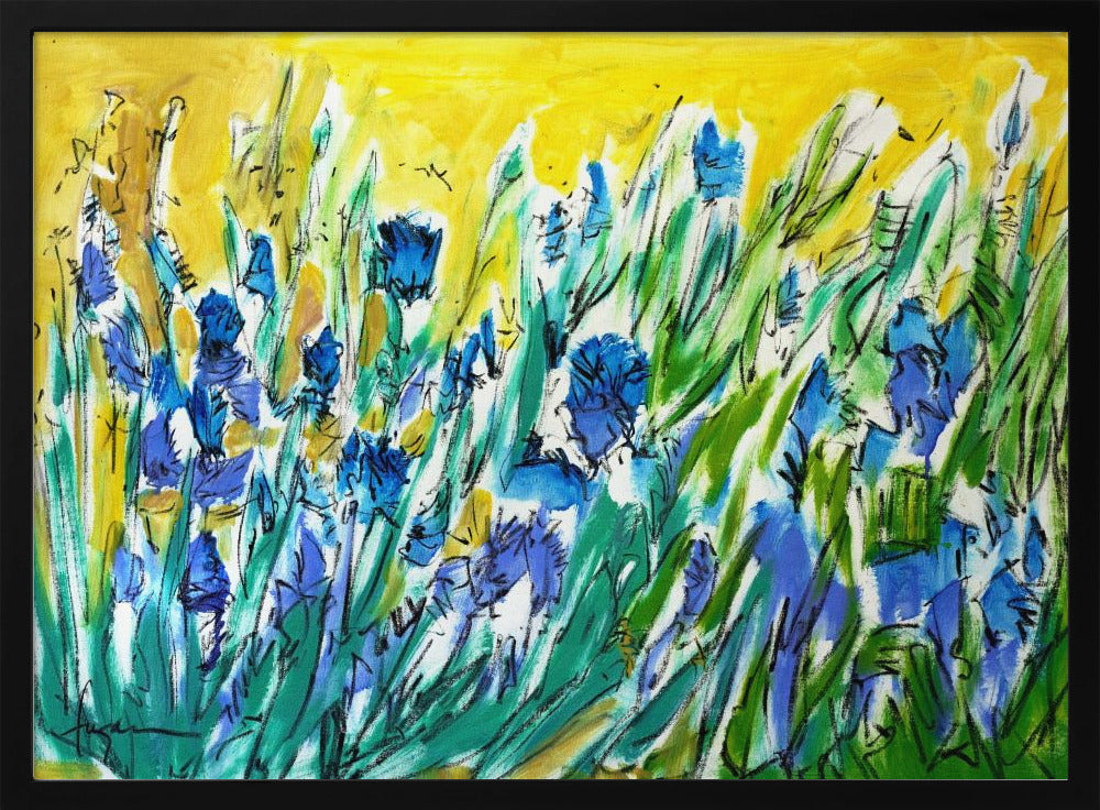 Burst of Blue Blooms | Poster