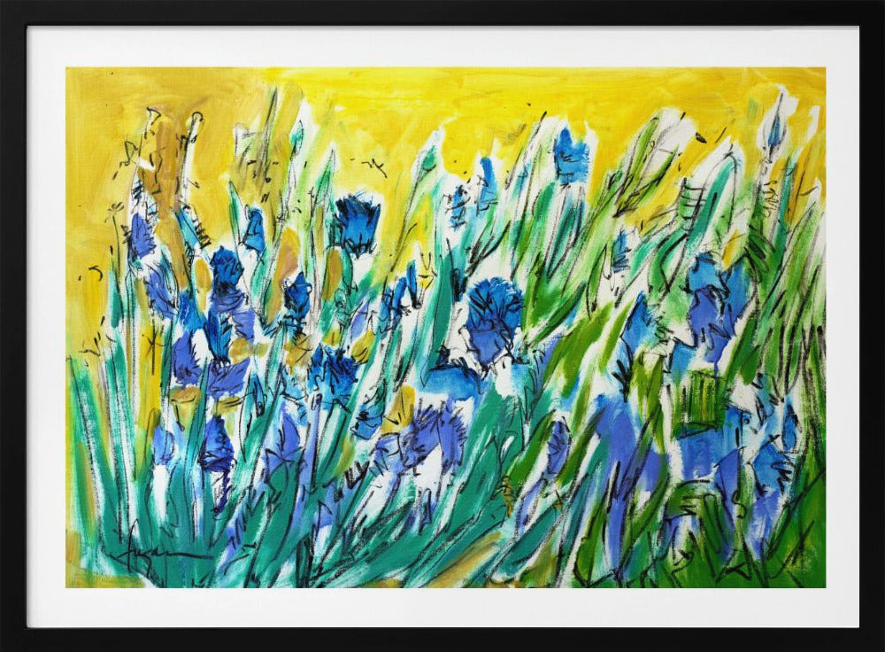 Burst of Blue Blooms | Poster