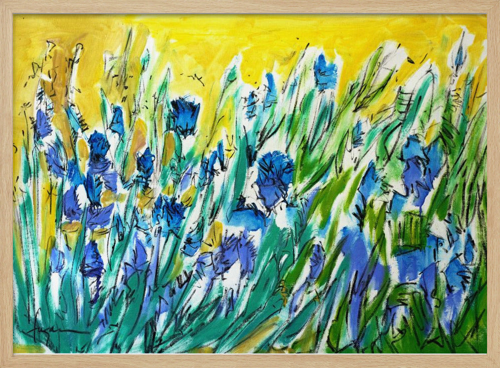 Burst of Blue Blooms | Poster