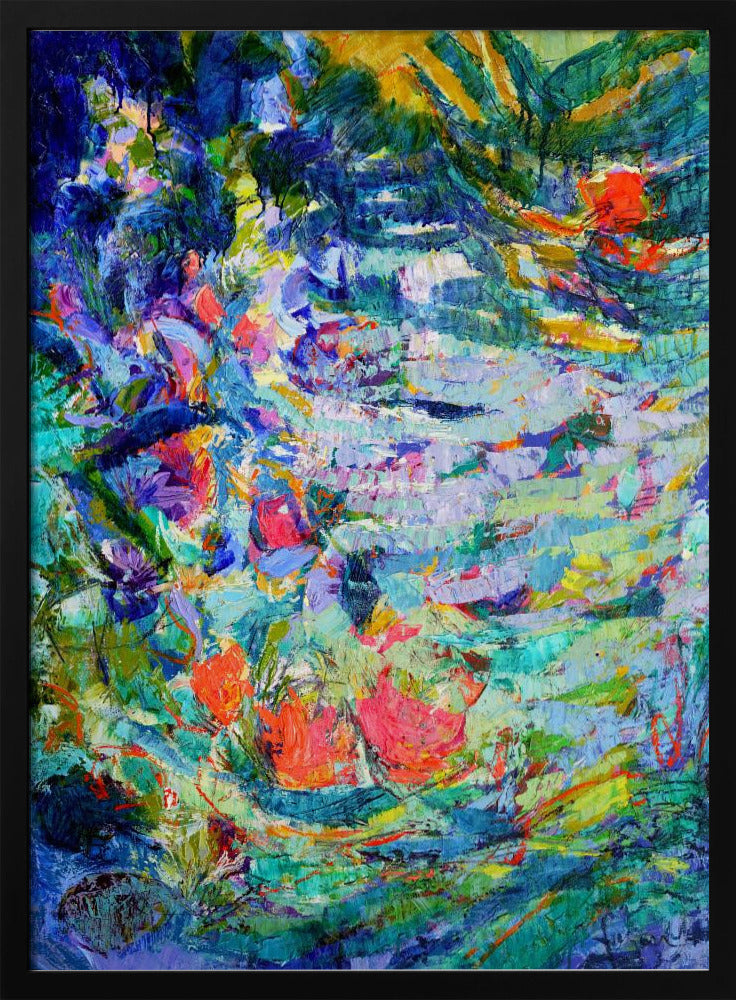 Luminous Petal Cascade | Poster