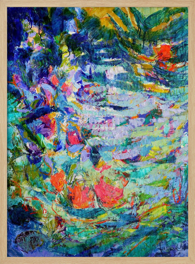 Luminous Petal Cascade | Poster