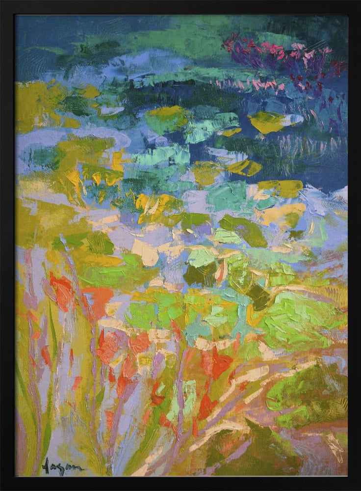 Vibrant Water Lilies | Poster