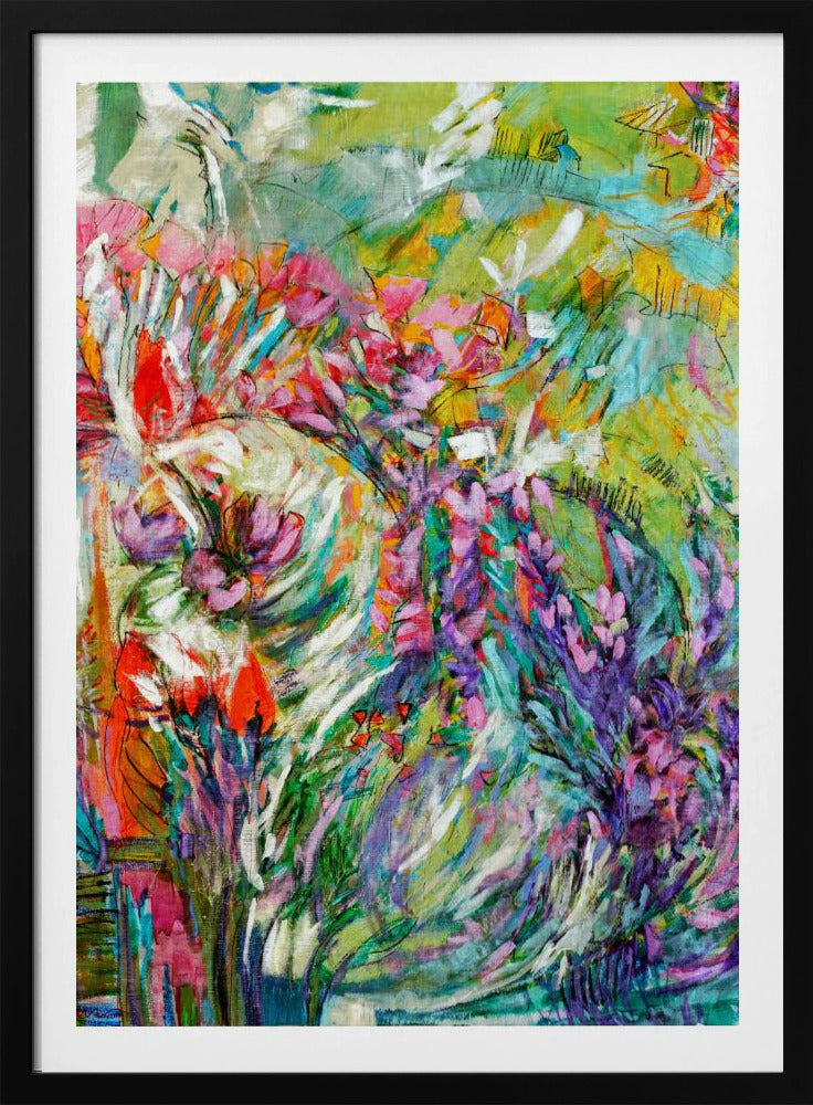 Pink Blossoms Abstract | Poster