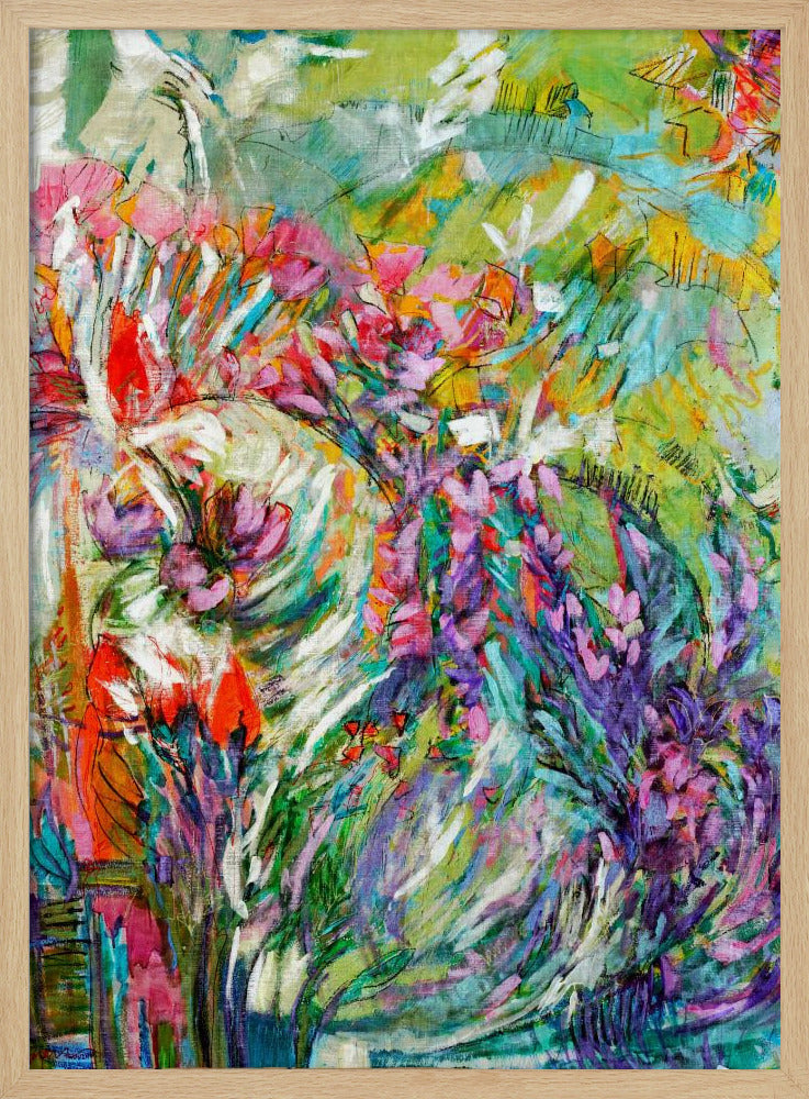 Pink Blossoms Abstract | Poster