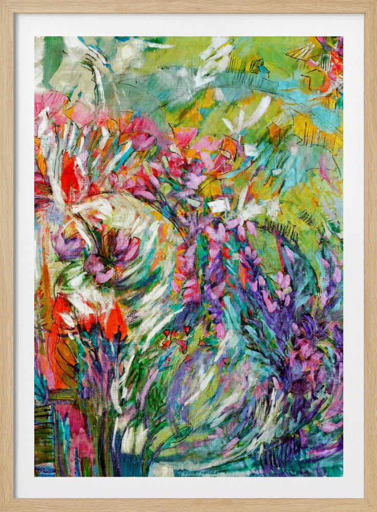 Pink Blossoms Abstract | Poster