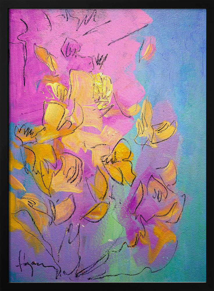 Vibrant Petals Dance | Poster