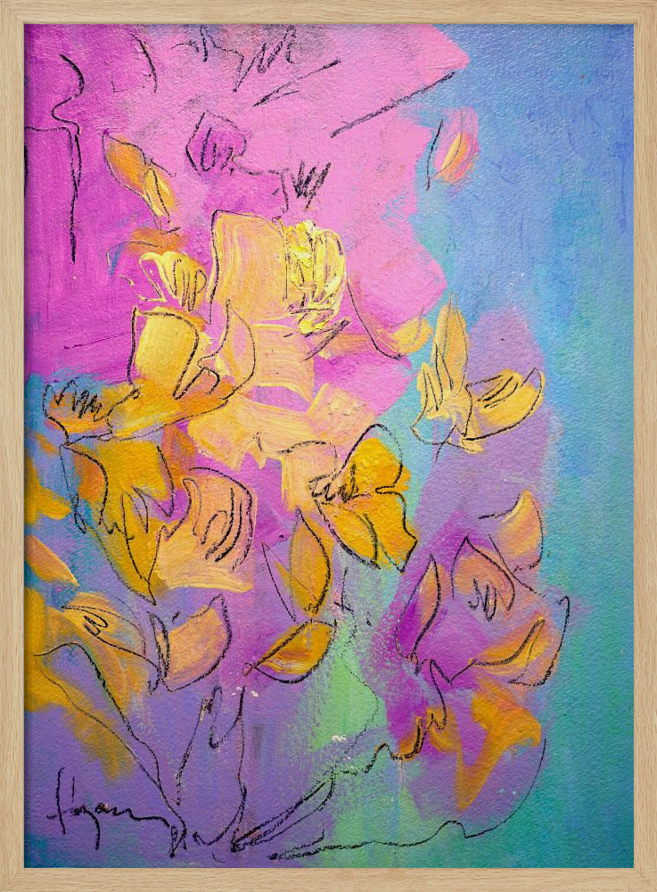 Vibrant Petals Dance | Poster