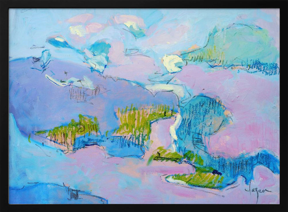 Abstract Pink Landscape | Poster