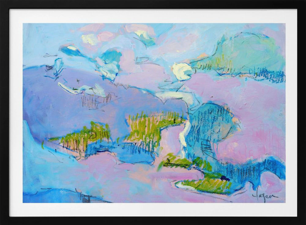 Abstract Pink Landscape | Poster