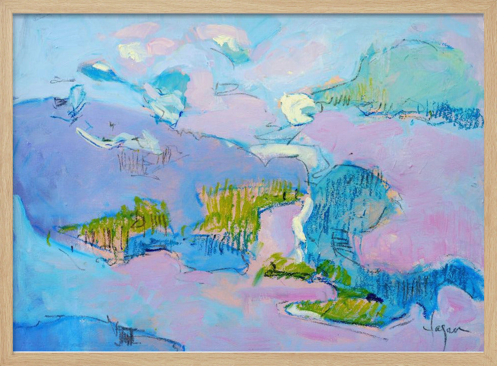 Abstract Pink Landscape | Poster