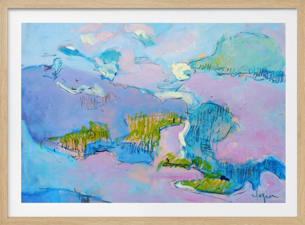 Abstract Pink Landscape | Poster