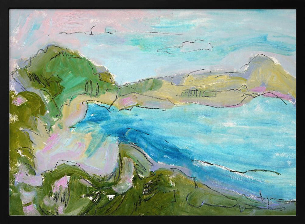 Serene Coastal Waves | Poster