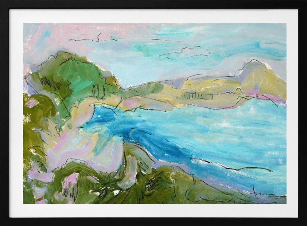 Serene Coastal Waves | Poster