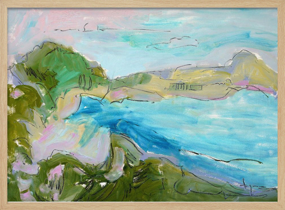 Serene Coastal Waves | Poster