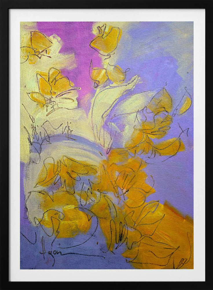 Golden Blossom Glow | Poster