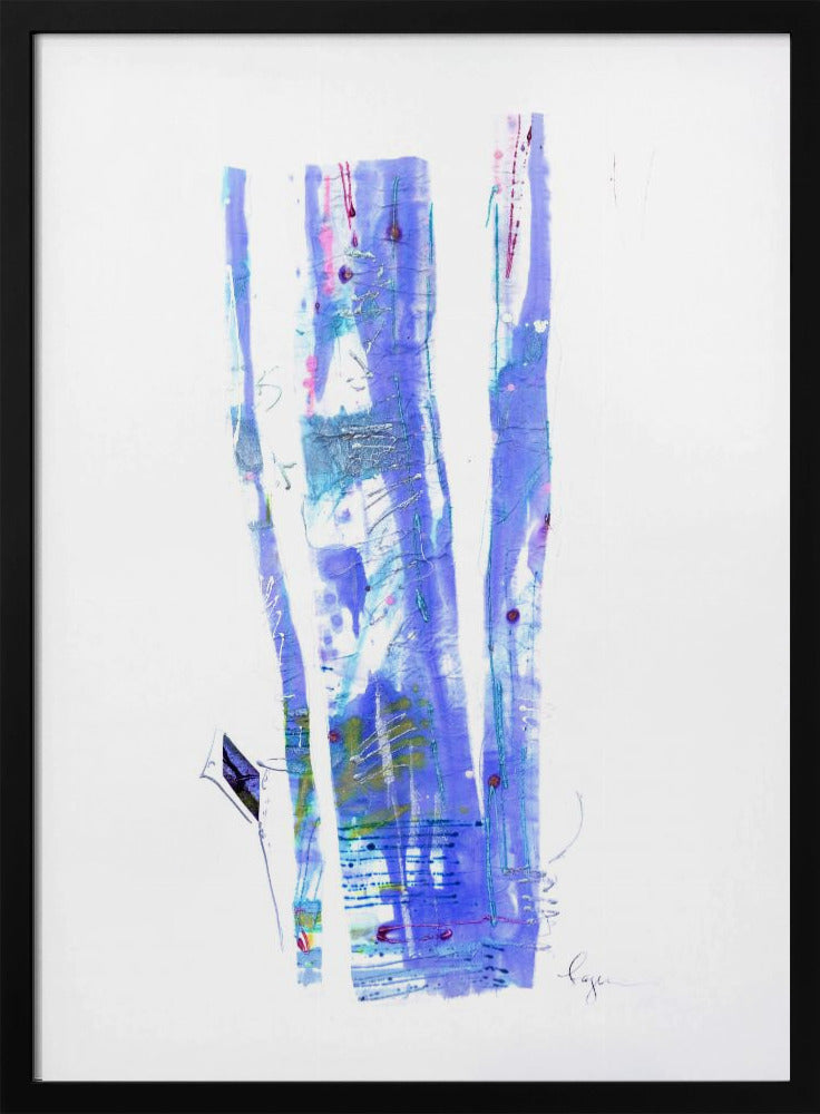 Violet Ribbons Flow | Poster