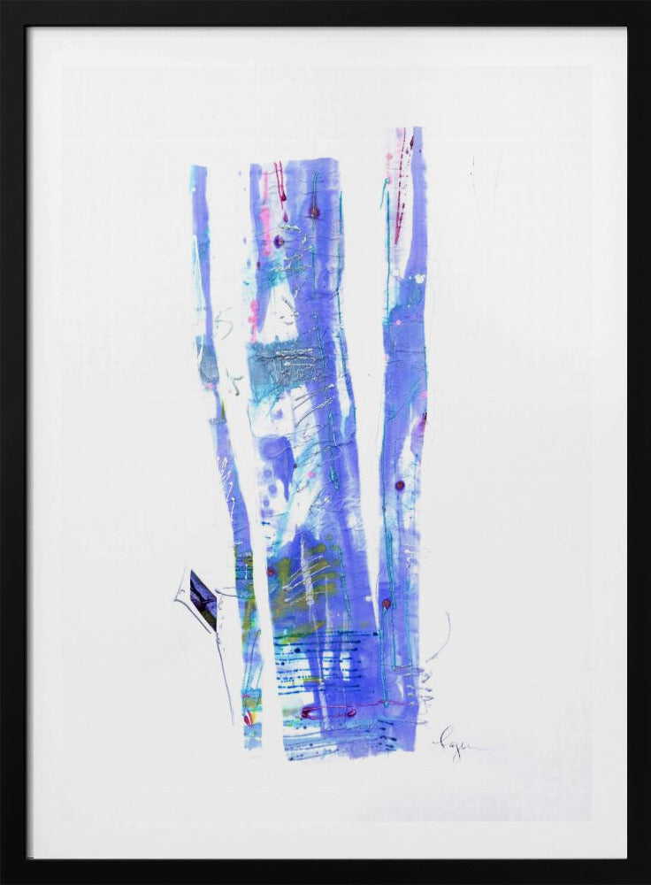 Violet Ribbons Flow | Poster