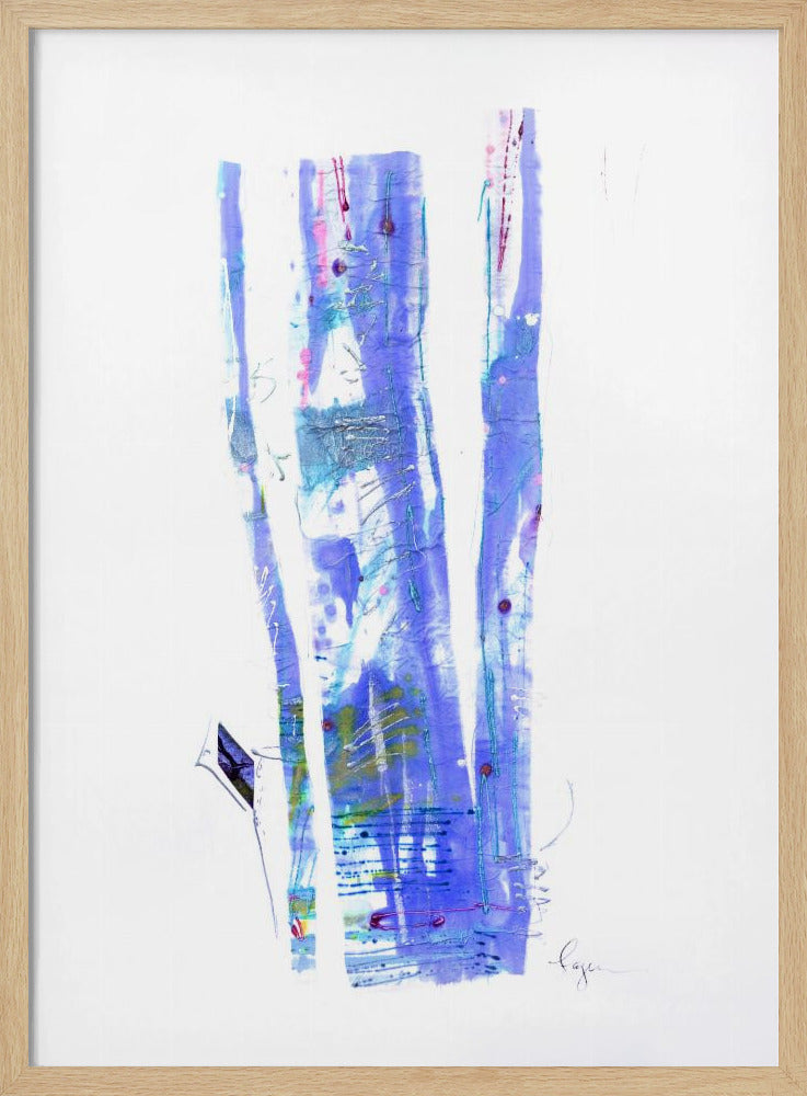 Violet Ribbons Flow | Poster