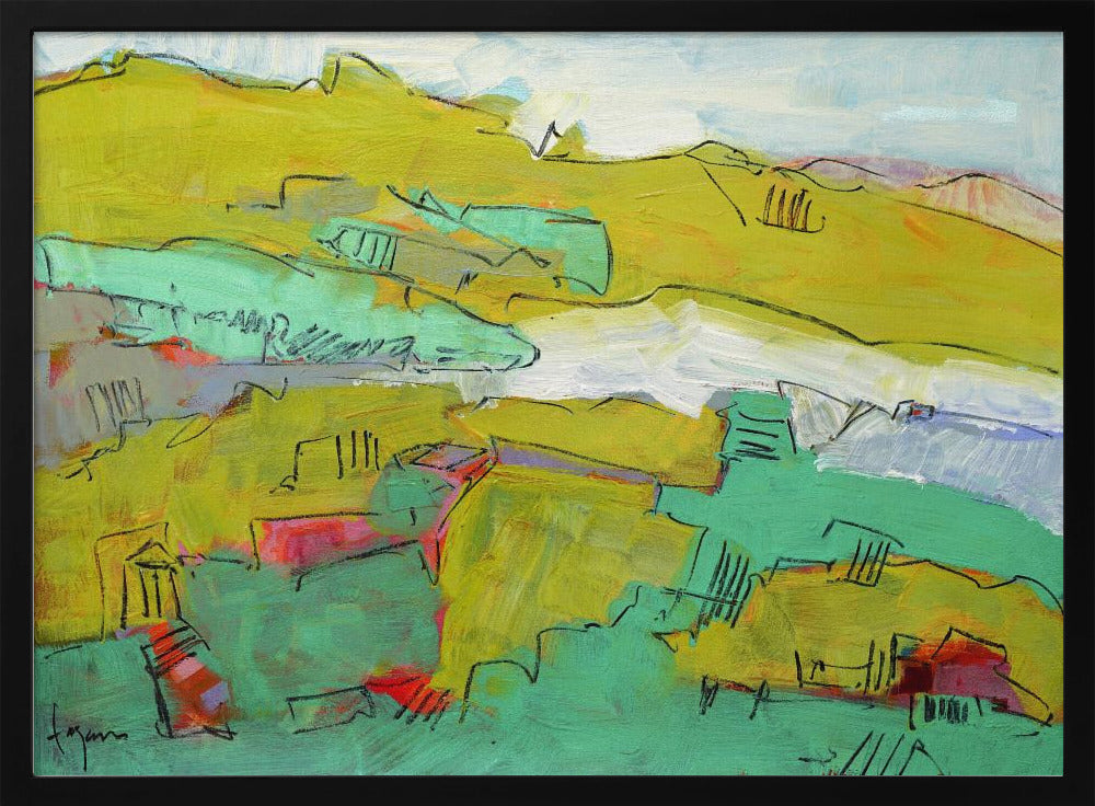 Vibrant Hillside | Poster