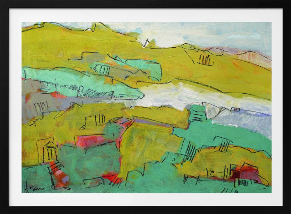 Vibrant Hillside | Poster