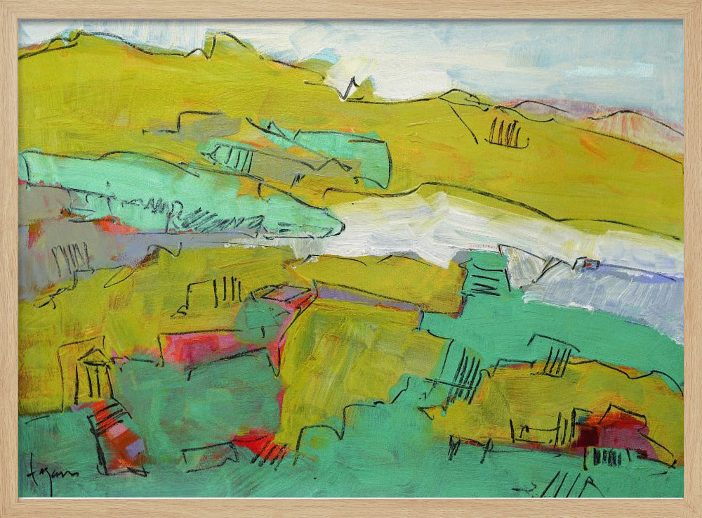 Vibrant Hillside | Poster