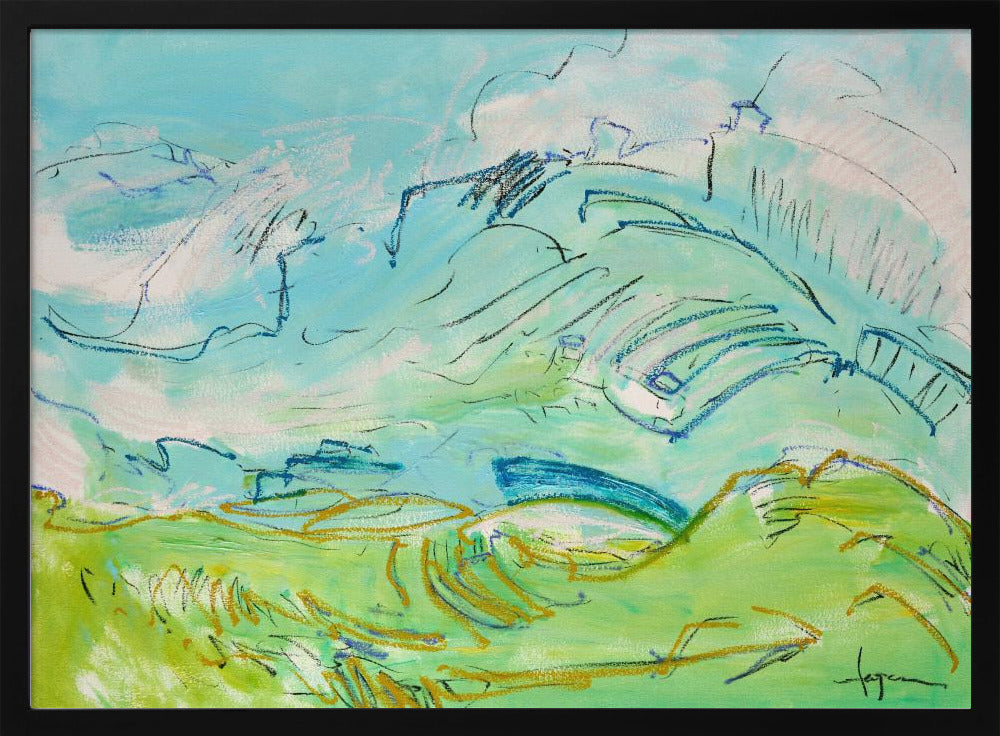 Whimsical Hillscape | Poster