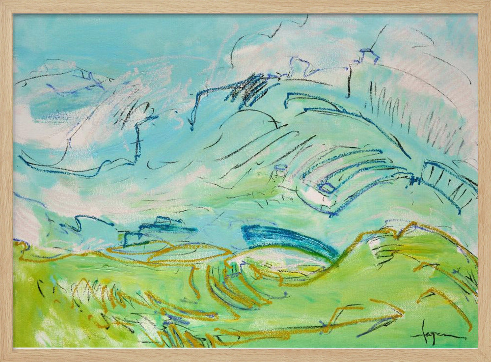 Whimsical Hillscape | Poster