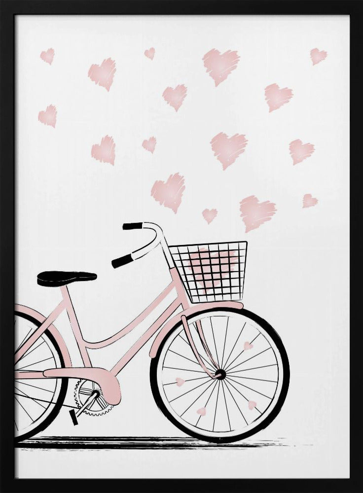 Bike with Hearts | Poster