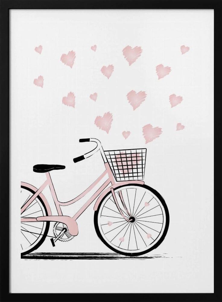 Bike with Hearts | Poster