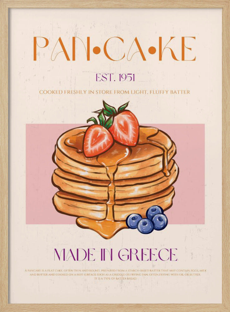 Fluffy Greek Pancakes | Poster