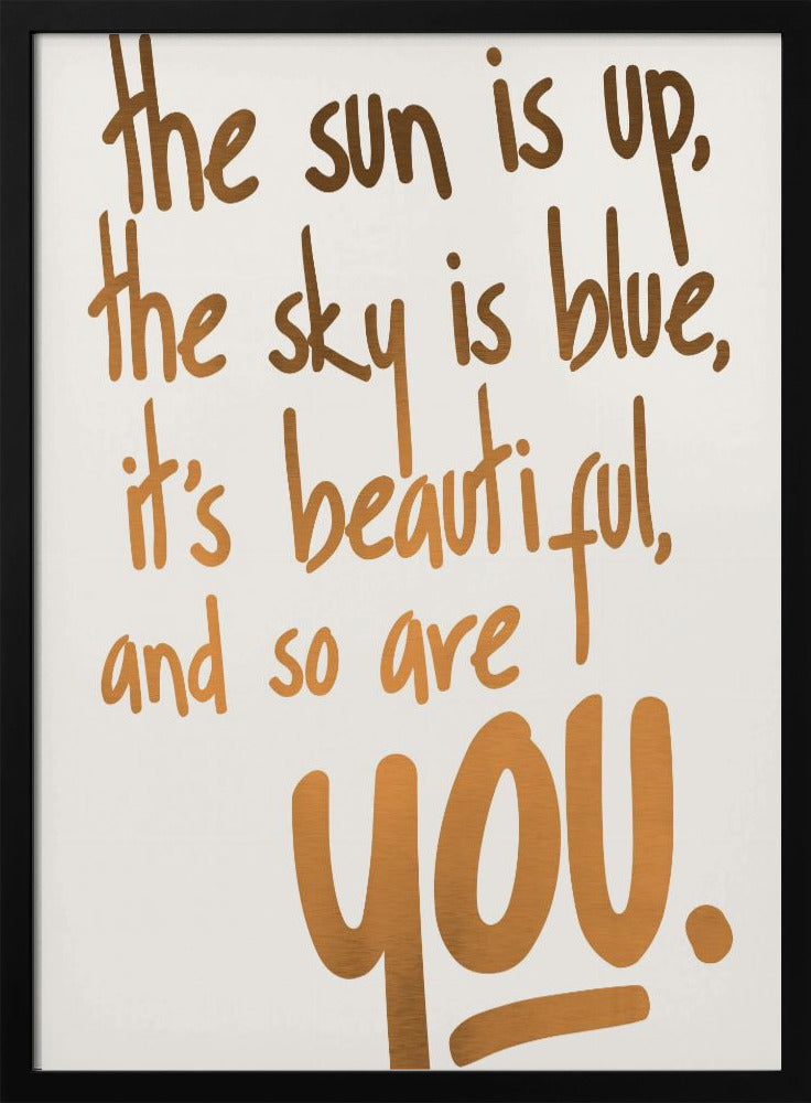 You Are Beautiful (vers.1) | Poster