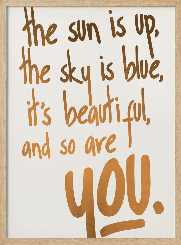 You Are Beautiful (vers.1) | Poster