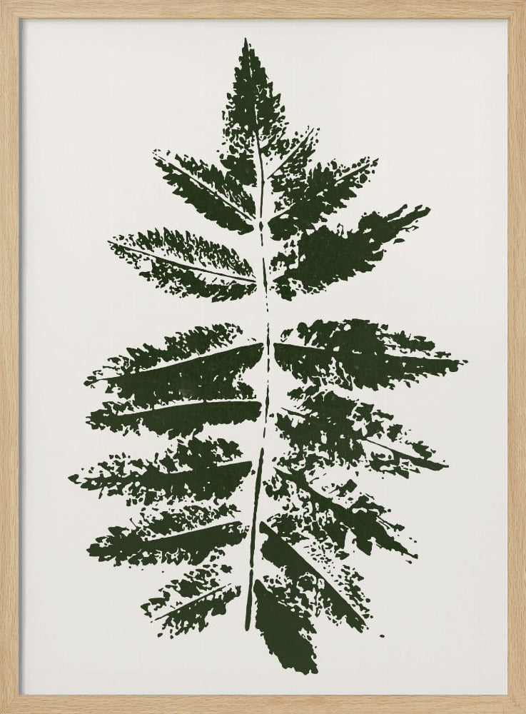 Oak Leaf Print (green) | Poster