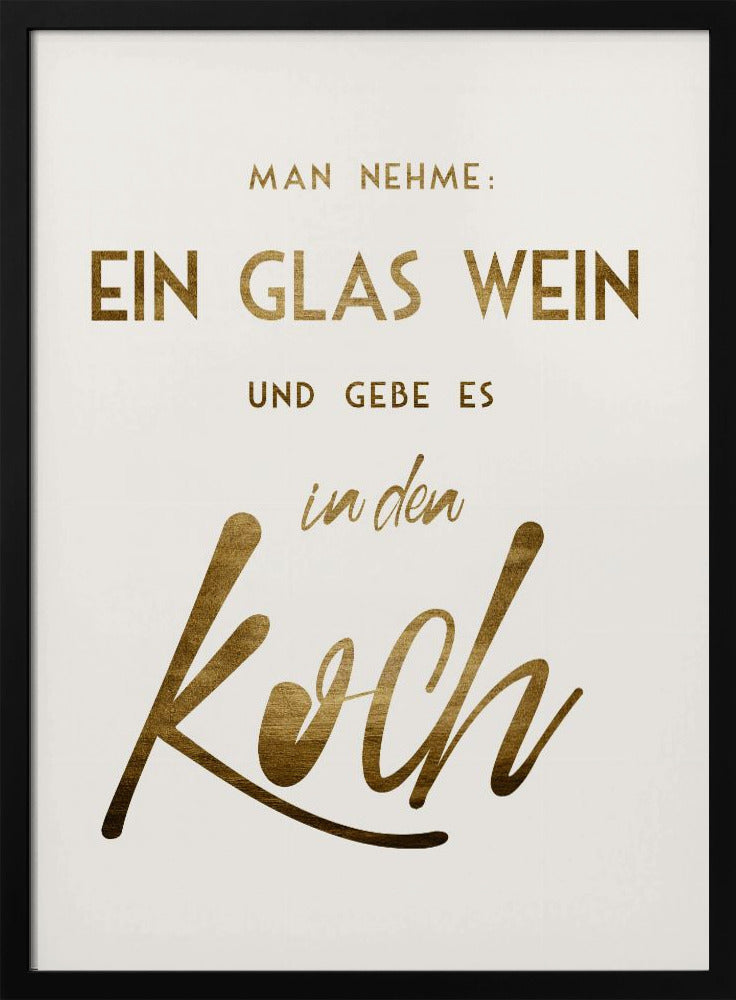 Ein Glas Wein | Poster