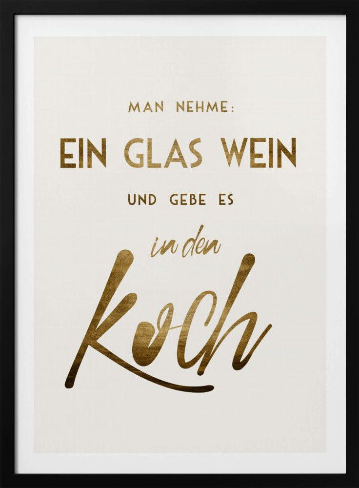 Ein Glas Wein | Poster