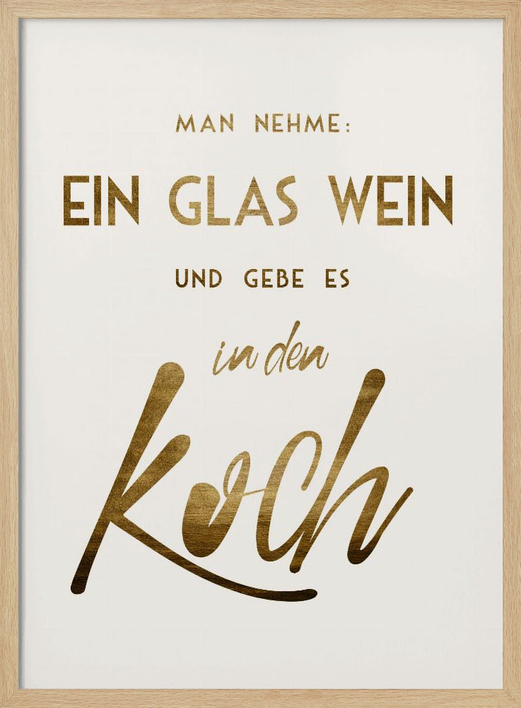 Ein Glas Wein | Poster