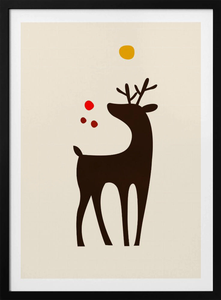 Rudolph Searching for His Nose | Poster