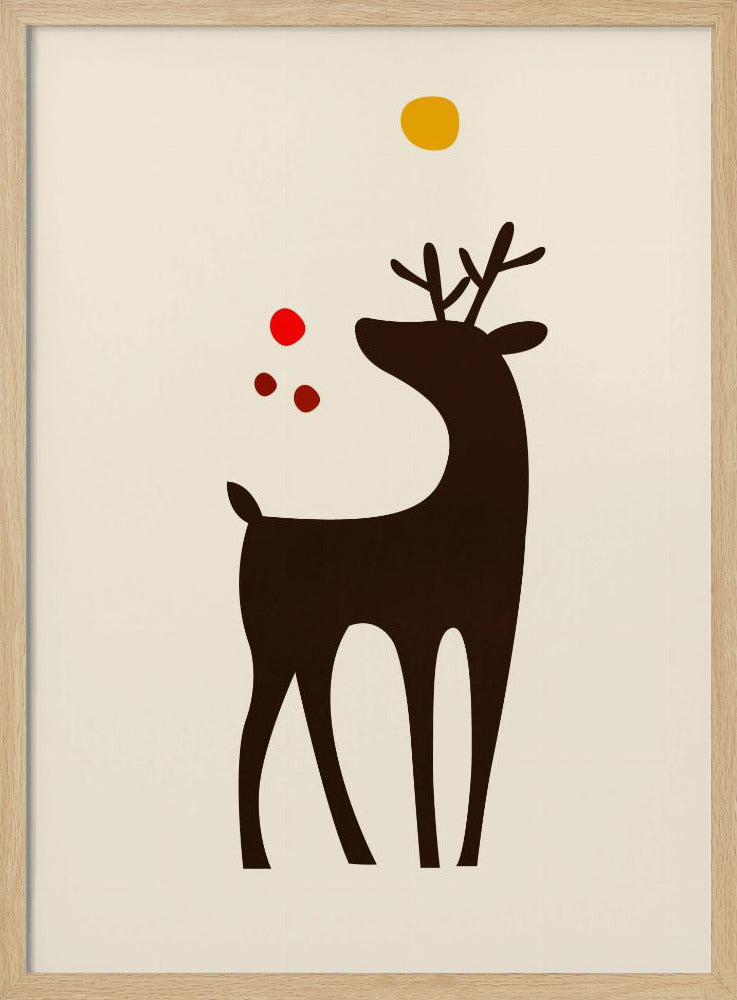 Rudolph Searching for His Nose | Poster