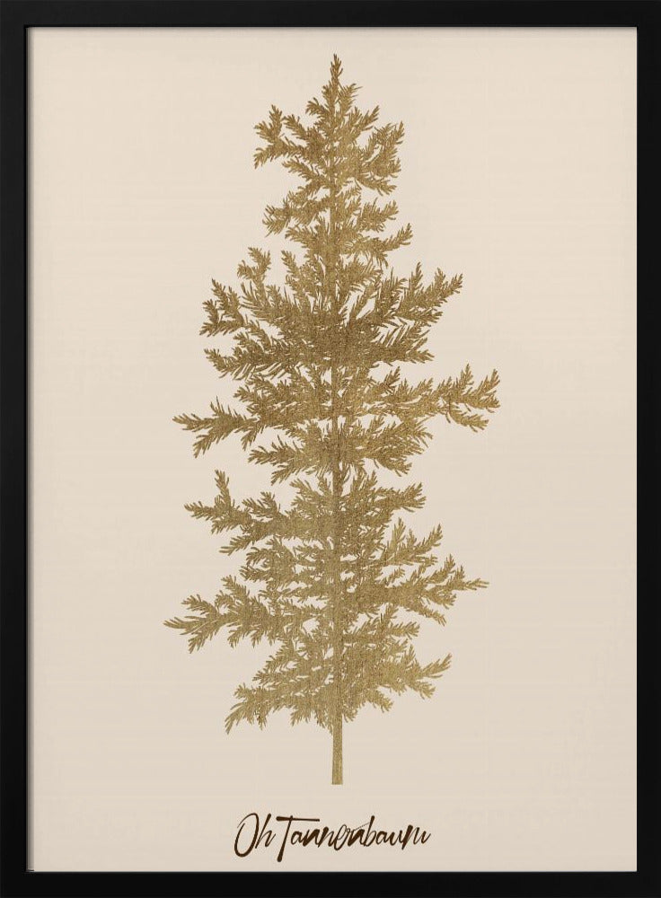 Oh Tannebaum (gold) | Poster
