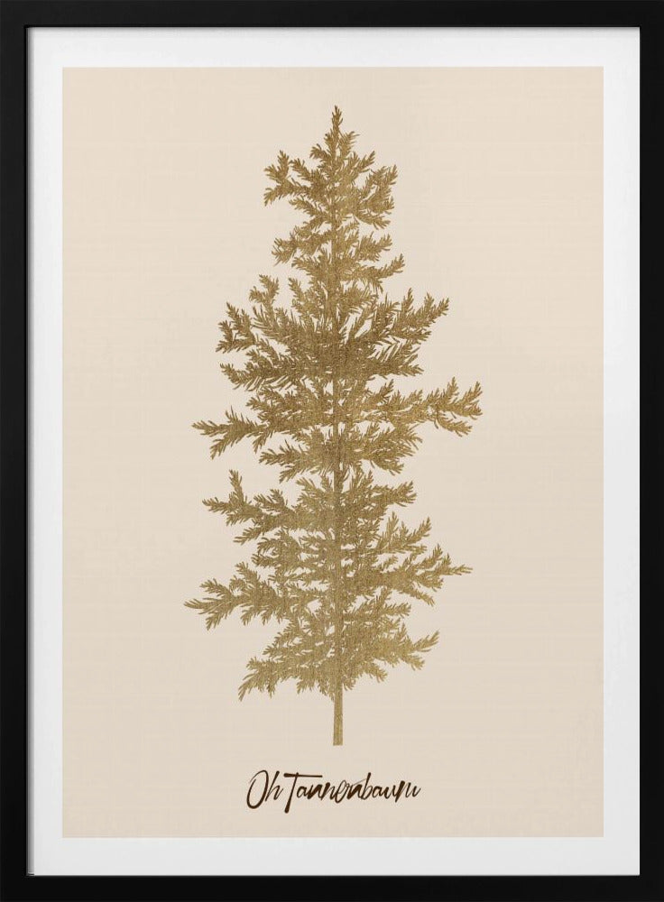 Oh Tannebaum (gold) | Poster