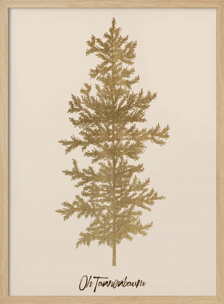 Oh Tannebaum (gold) | Poster