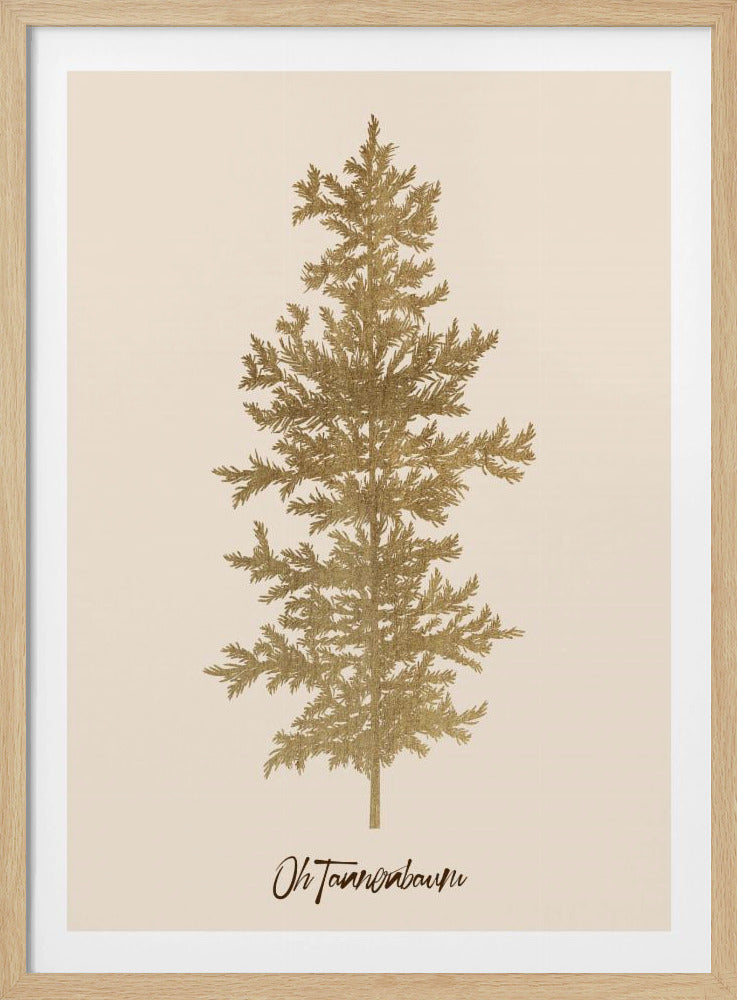 Oh Tannebaum (gold) | Poster