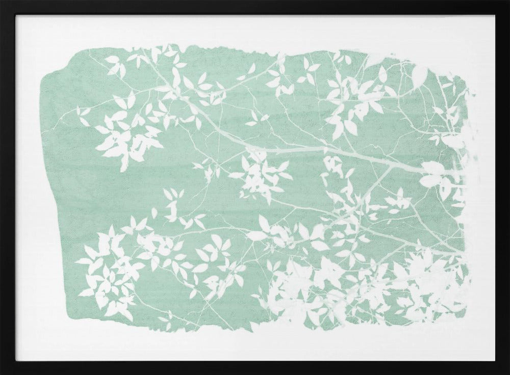Mint Tree Foliage Silhouette | Poster