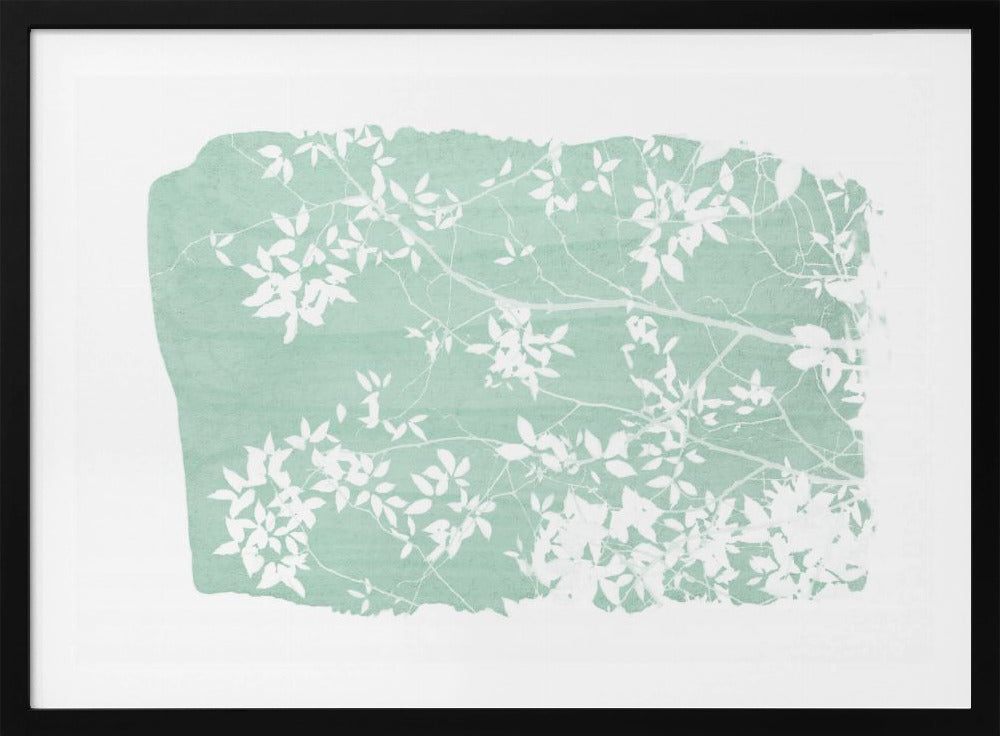 Mint Tree Foliage Silhouette | Poster