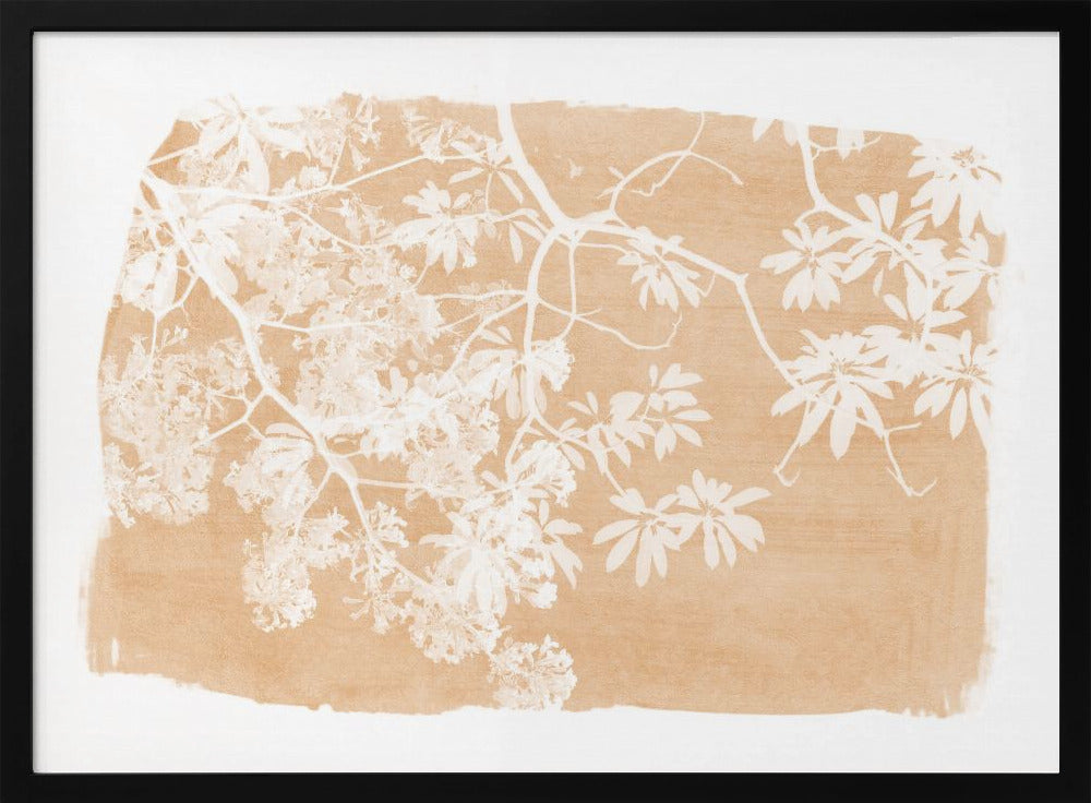 Orange Tree Foliage Silhouette | Poster