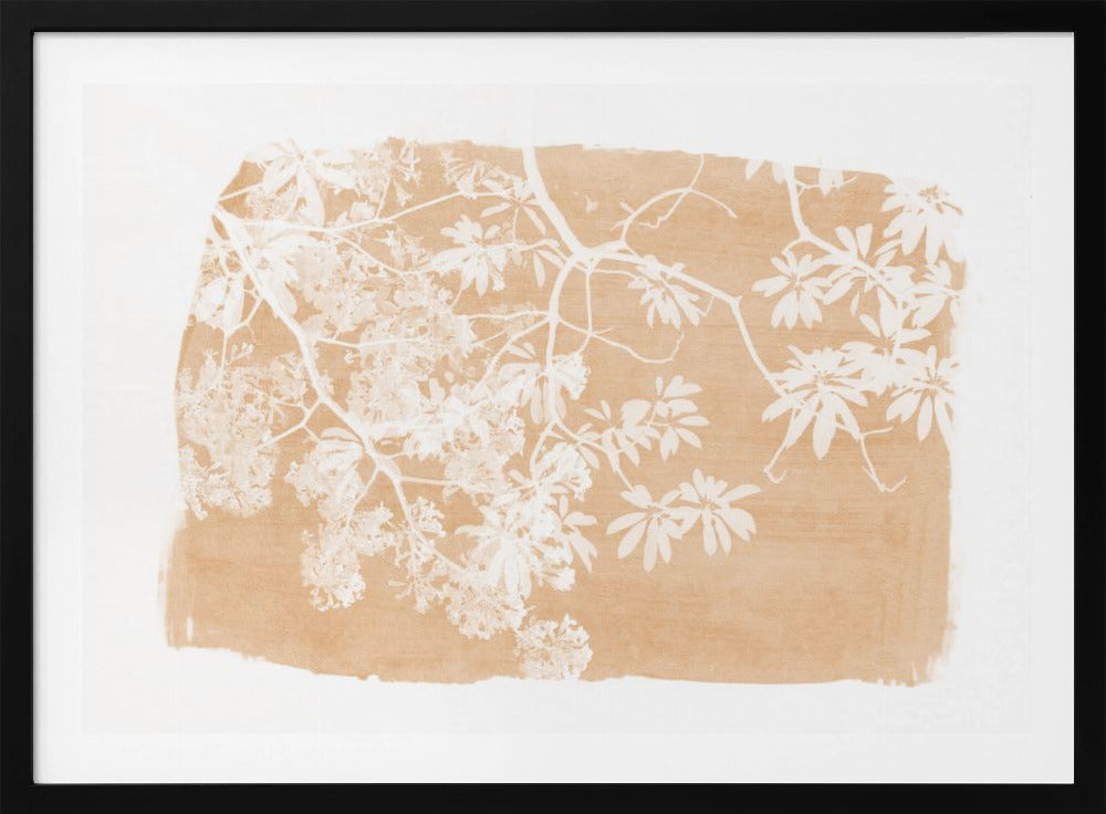 Orange Tree Foliage Silhouette | Poster