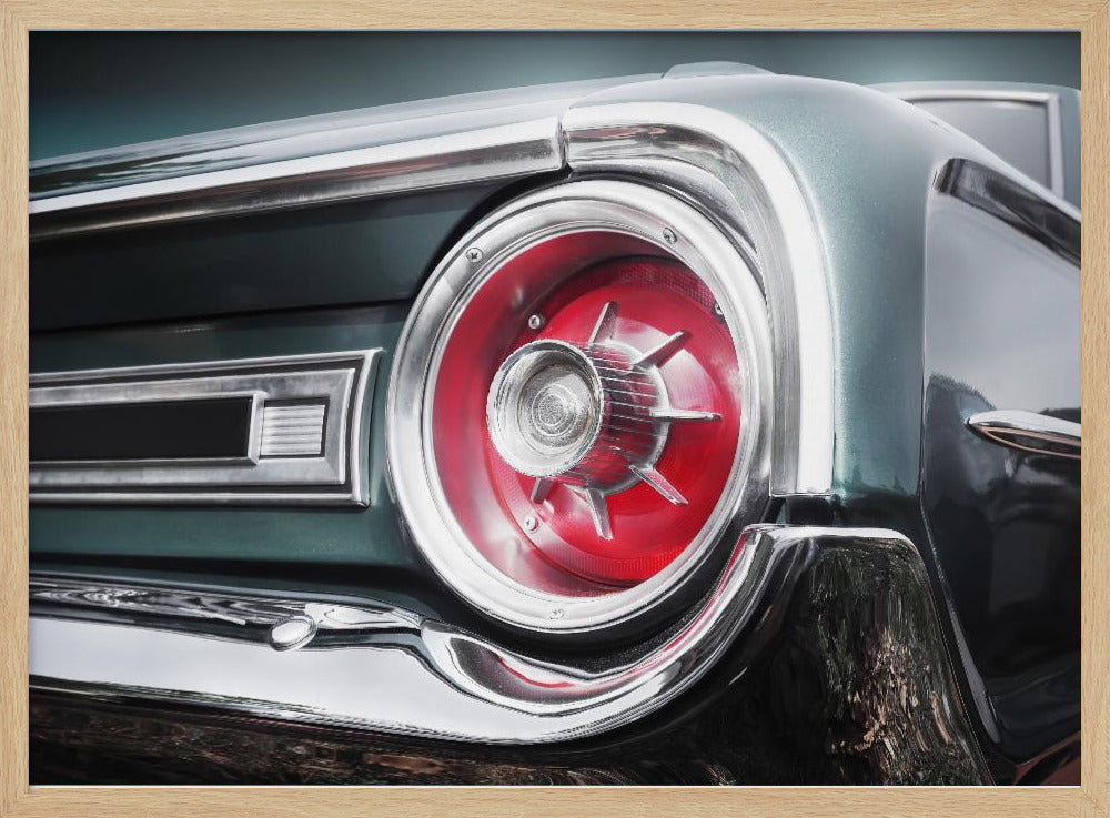 American classic car Galaxie 500 1964 Rear | Poster