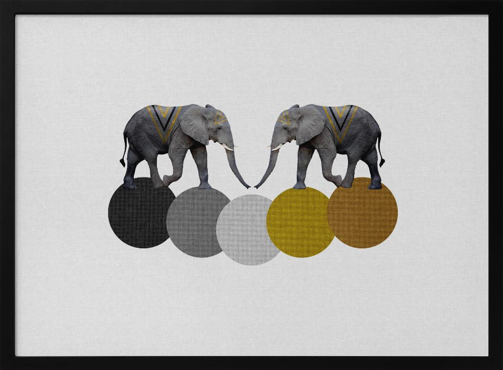 Tribal Elephants | Poster